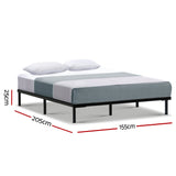 Artiss Bed Frame Queen Size Metal Frame TED MBED-C-TED-Q-BK