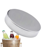 2Pack Portable Stainless Steel Ice Pack Reusable Cooler Pad for Picnic Reusable stainless steel V1107-133-67564-SLR-2PACK