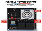 GENPOWER 7kW Peak 5kW Rated Commercial Diesel Generator, Three Phase 415V, Electric Start, V219-GENDSLGN5K3A