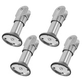 4Pcs Durable Stainless Steel Bathroom Partition Support Frame for Public Restroom Use V1192-AZ-W-31534