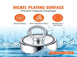 Magnet Fishing Kit, 1200lbs Pulling Force Double Sided Fishing Magnets, 2.95inch Diameter Magnet V952-CXDYTZSM1200TNZ8SV0