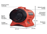 Baumr-AG 300mm Portable Air Blower Mover Axial Ventilation Extraction Fan V219-SPCAIRBMP22A
