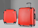 Wanderlite 20-28 Inch Luggage 2Set with TSA Lock Spinner Carry On Hard Shell Travel Suitcase Luggage LUG-ABS-CLA-2SET-RE
