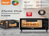 Compact 7L Countertop Electric Oven with Adjustable Temperature and Timer, Metal Housing, Visible V1341-ZY-VS82TKM8-BLACK