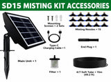 Solar-Powered Automatic Misting Irrigation Kit with Smart Timer, Ideal for Indoor Potted Plants, V1341-ZY-WP8SKLG5-SD15
