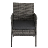 Rural Style Outdoor Grey Wicker 6 Seater Dining Set V264-OTF-527S-DGR