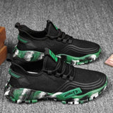 Men's Athletic Running Tennis Shoes Outdoor Sports Jogging Sneakers Walking Gym V213-SNK001-A-G-GRN39