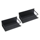 2pcs Magnetic Spice Rack Refrigerator Storage Rack Multi Function Kitchen Storage Shelves Rack Black V1294-YM0512-3118220281911