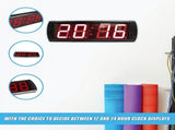 Digital Timer Interval Fitness Clock with LED Display for Home Gym Workouts V63-798767