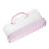 Plastic Bread Box Pink with Handle for Easy Carrying and Bread Storage V1370-AZ4-10776