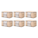 Clothes Storage Bags Fabric Foldable Blanket Storage Container Closet Organizer with Clear Window V1294-YM0901-3117250021320