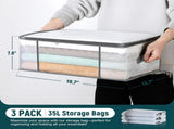 2 Pack Under Bed Storage Containers Bins-55L, 3-Pack Clothes Bags-35L V1259-DP01-A-4602