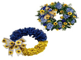 Ukraine Flag Sunflower Front Door Wreath Spring Decor Blue and Yellow Ukrainian Wreath for Home V1294-YM0523-10339844