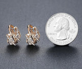 Infinity Love Heart Birthstone Earrings for Women, Crystal Stud Earrings with Healing Stones, V1164-325817