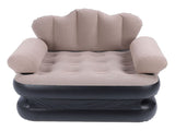 Inflatable Sofa Bed Portable Foldable Thickened Flocked PVC Blow Up Couch Mattress for Home Travel V1294-YM0901-3116240012211