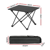 Weisshorn Folding Camping Table 40CM Roll Up Outdoor Picnic BBQ Aluminium Desk CAMP-C-T-ALUM-40