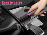 Cordless Hair Straightener Brush, 2 In1 Anti-Scald PTC Heat Comb 5200mAh Electric Straightening Comb V1366-AZ2-W-06352