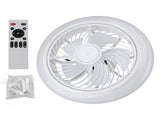 Ceiling Fan Light 6 Wind Speeds 3000K to 6000K Stepless Dimmable Quiet Modern Ceiling Fan with Light V1294-YM0901-3119240075811
