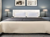 PU Leather Queen Bed Headboard Bedhead - White V63-768145