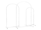 Wedding Arch Backdrop Stand Set of 3 Metal Wedding Arched Frame White, Easy to Assemble, Stable WESD-ARCH-3PC-WH
