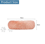 Plush Donut Faux Fur Calming Pet Nest - Salmon Pink - L V1181-ZP0099-L