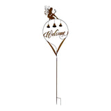 Welcome Garden Stake w Fairy Bells 87cm V637-71671WEL
