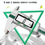 Digital Display Vernier Caliper - 0-150Mm Stainless Steel - Green PRL-59924650DBT