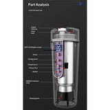 Car Electric Kettle for Travel 12V/24V Small Electric Water Kettle, Multi-Temp Control 500 mL V1192-AZ-W-0277