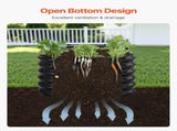 Metal Raised Garden Bed, 2.4 x 0.6 x 0.6 m Oval Outdoor Galvanized Planter Garden Box, Open Bottom V952-JSYHZZCTYXSH1MOSL002V0