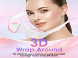 Eye Contour Beauty Goggles Portable Anti-Aging Eye Massager with Vibration & Light Function, V1107-CS-YBAMY