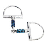 Horse Bit Stainless Steel 125mm Anti Biting Horse Mouth D Ring Snaffle Bit for Horse Farm V1294-YM0706-3111230208711