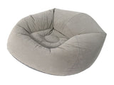 Inflatable Chair Single Sofa PVC Flocking Blow Up Lounge Couch for Living Room Bedroom Office V1294-YM0901-3116250014711