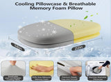 Cooling Memory Foam Pillow 6-in-1 Adjustable Height & Firmness for All Sleep Positions V1107-115-55412