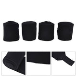 4Pcs Horse Leg Warp Self Adhesive Breathable Wear Resistant Animal Leg Bandage for Cows Horses Black V1294-YM0523-3111220079311