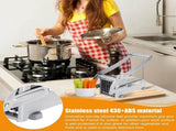French Fry Cutter - Potato Cutter - Vegetable Cutter - 2 Inserts - Non-Slip Rubber Base - Dishwasher V1188-MS101-01220-1