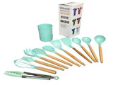 12pcs Nylon Cooking Utensil Set BPA Free Heat Resistant Prevents Stick Utensil Set for V1294-YM0626-3118220313311