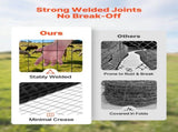 Farm Fence, 122cm x 15.2m, 2 x 4 in Mesh 14 Gauge Galvanized Steel Wire Fencing for Cattle, Hog & V952-JSGSWL48IN50UQH44001V0