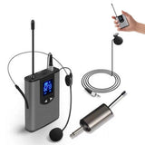 UHF Wireless Headset Microphone with Receiver Lavalier Microphone Set Style 1 V1263-JX-7001-2