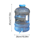 Camping Water Jug 6 Gallons with Faucet Transparent BPA Free Water Storage Container, Outdoor Water V1366-AZ2-W-16590