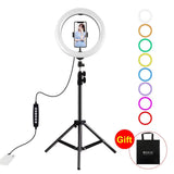 10.2 Rgbw Led Ring Light Kit With 1.1M Tripod & Phone Clamp PRL-4403TKP