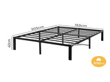 Levede Metal Bed Frame Heavy Duty Storage Space BF1061-Q