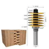 1/2 Inch Shank Finger Joint Router Bit Woodworking Milling Cutter with Bearing V1366-AZ2-W-18434