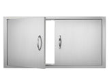 BBQ Access Door, 838x558 mm Double Outdoor Kitchen Door, Stainless Steel Flush Mount Door, Wall V952-SMMBSCJMYS33QVDXTV0