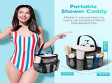 2 Pack Mesh Shower Caddy Portable for College Dorm Room Essentials, Shower Caddy Dorm with 8-Pocket V1258-DP02-C-1084