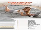 Japanese Tatami Mat, Full Size Foldable Japanese Tatami Mattress, Futon Mattress with Storage Bag & V952-BYTTM54INCH3XSFR5001V0