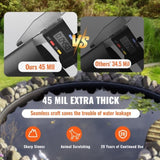 Pond Liner, 6 x 7.6 m 45 Mil Thick, Pliable EPDM Material Pond Skins, Easy Cutting Underlayment for V952-CTFSMHSEPDM20SZTDV0