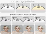 Half Moon Floor Fill Lamp for Salon Tattoo Eyelash Makeup Beauty LED Lash Light Black V201-BTHDM6XBL8AU