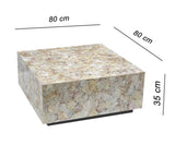 CLUSTER MOTHER OF PEARL HAND MADE COFFEE TABLE V742-FEH8