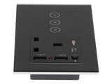 3 Gang WiFi Wall Switch Socket Panel with USB Ports APP Remote Control AC V1294-YM0901-3114210035911