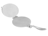 Tortilla Press 7.7in Rust Proof Aluminum Alloy Silver Heavy Duty Quesadilla Maker for Home Pasta V1294-YM0715-3118220089011